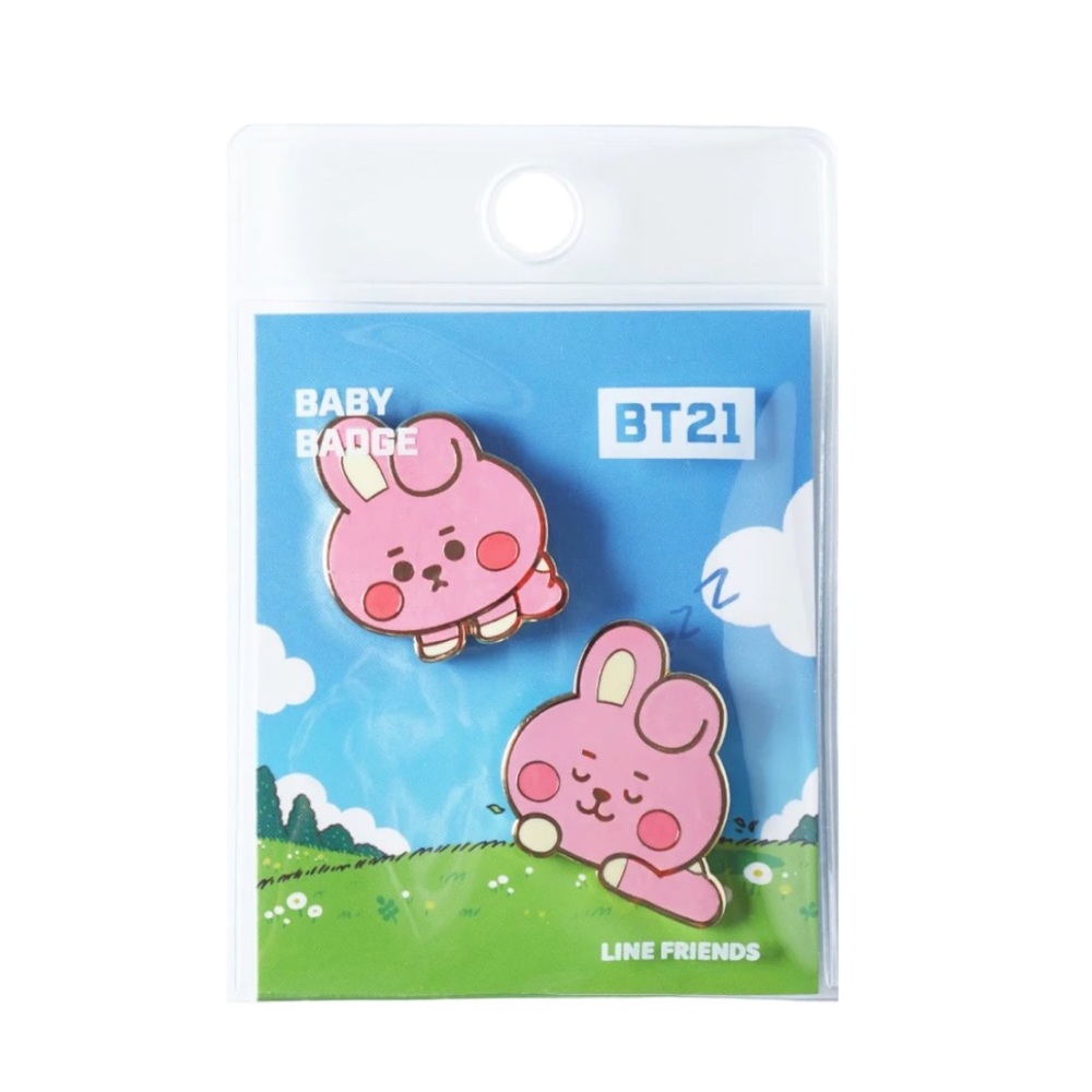 BT21 COOKY BABY METAL BADGE - BRAND NEW